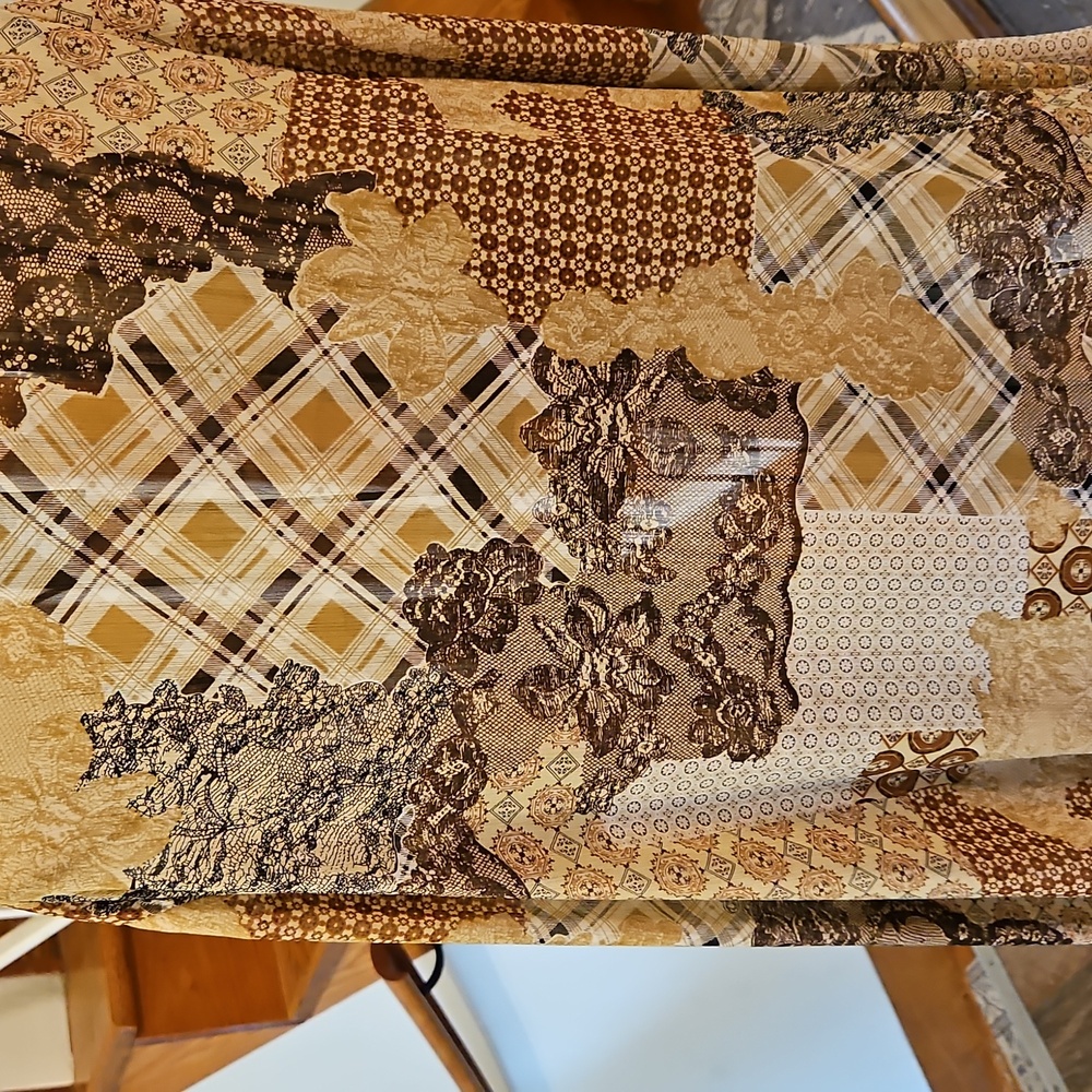 👚Susan Graver Patchwork Open-Front Jacket in Bei… - image 7